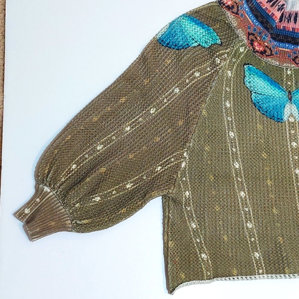 FARM Rio Multicolor Cowl Neck Sweater - Picture 3 of 7
